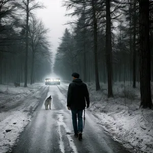 Winter Wonderland: Snowy Forest Landscape