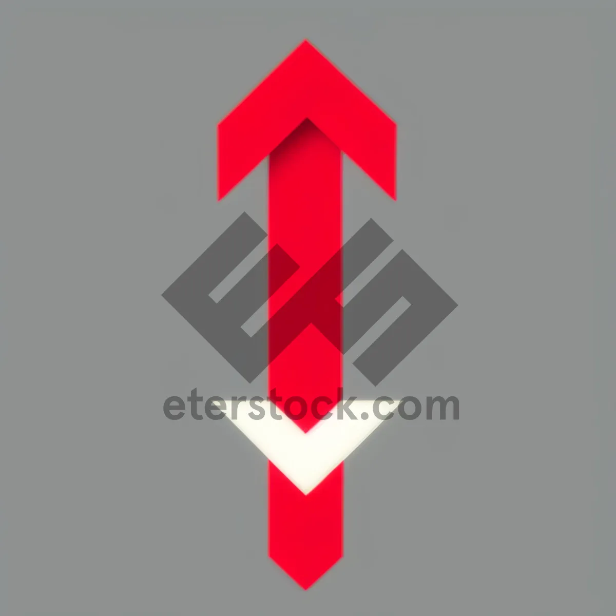 Picture of 3D Arrow Icon Symbol