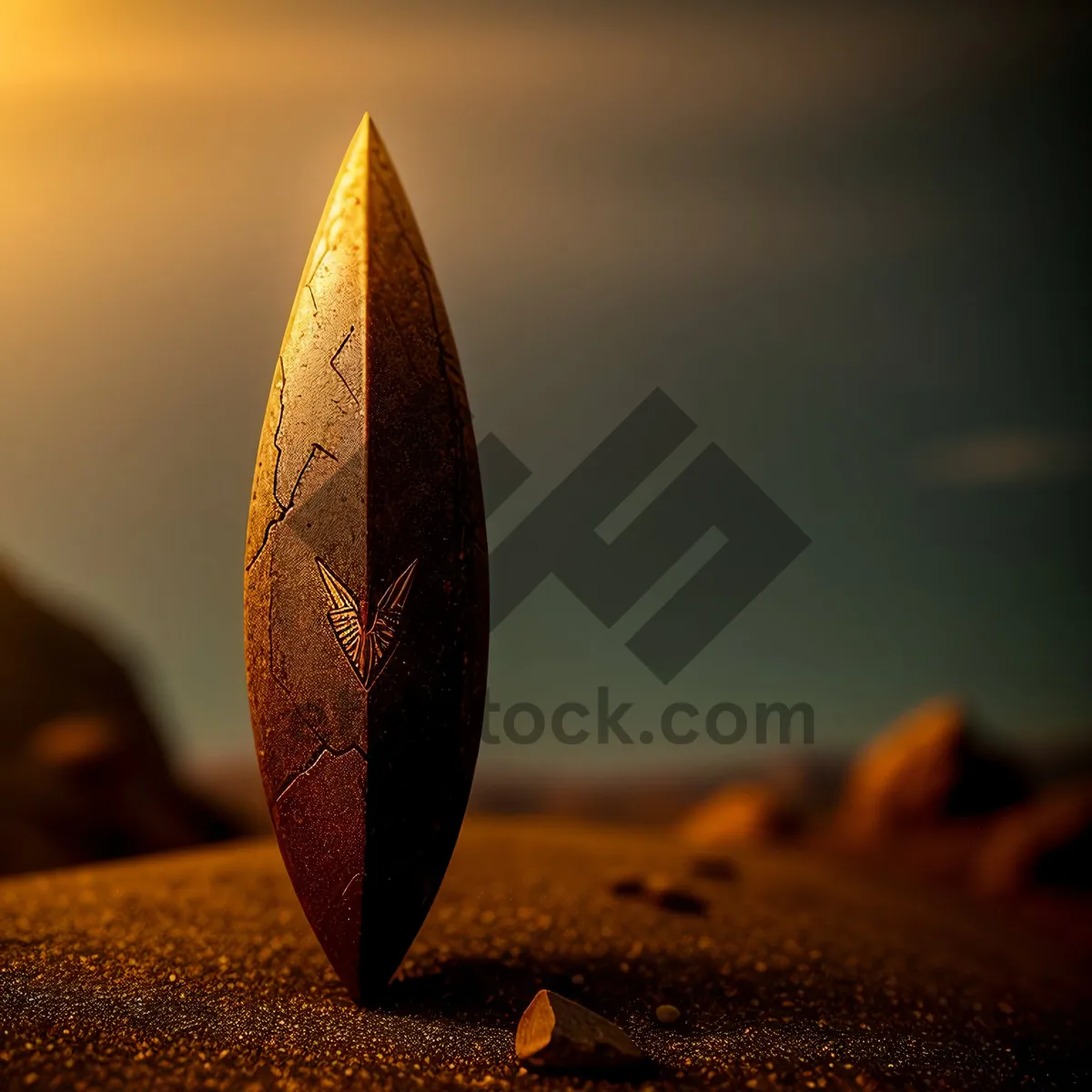 Picture of Sundial and Iron Timepiece with Fruit Knife Blade