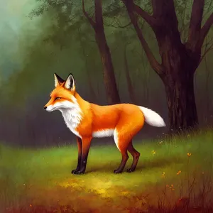 Red Fox: Majestic Canine Mammal