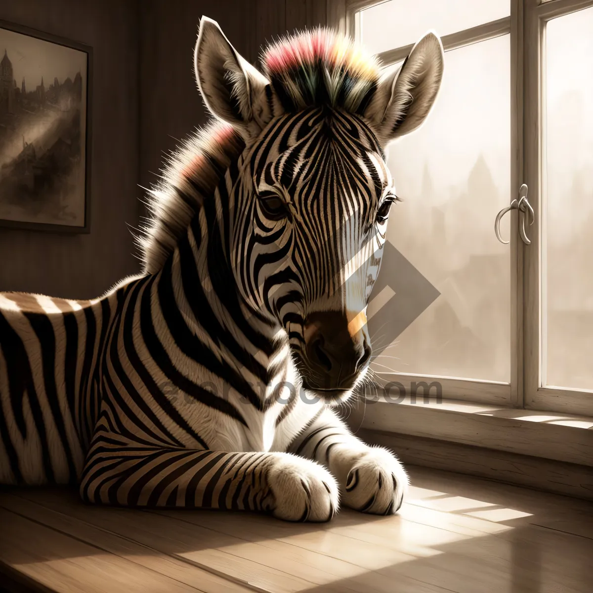 Picture of Striped Equine Majesty in Grasslands