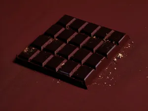 Decadent chocolate milk bar with sweet book treat