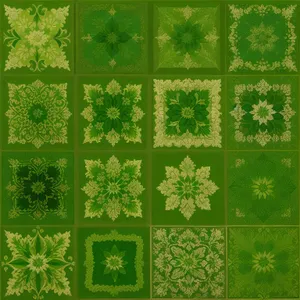 Floral Damask Tile: Vintage Retro Ornate Pattern