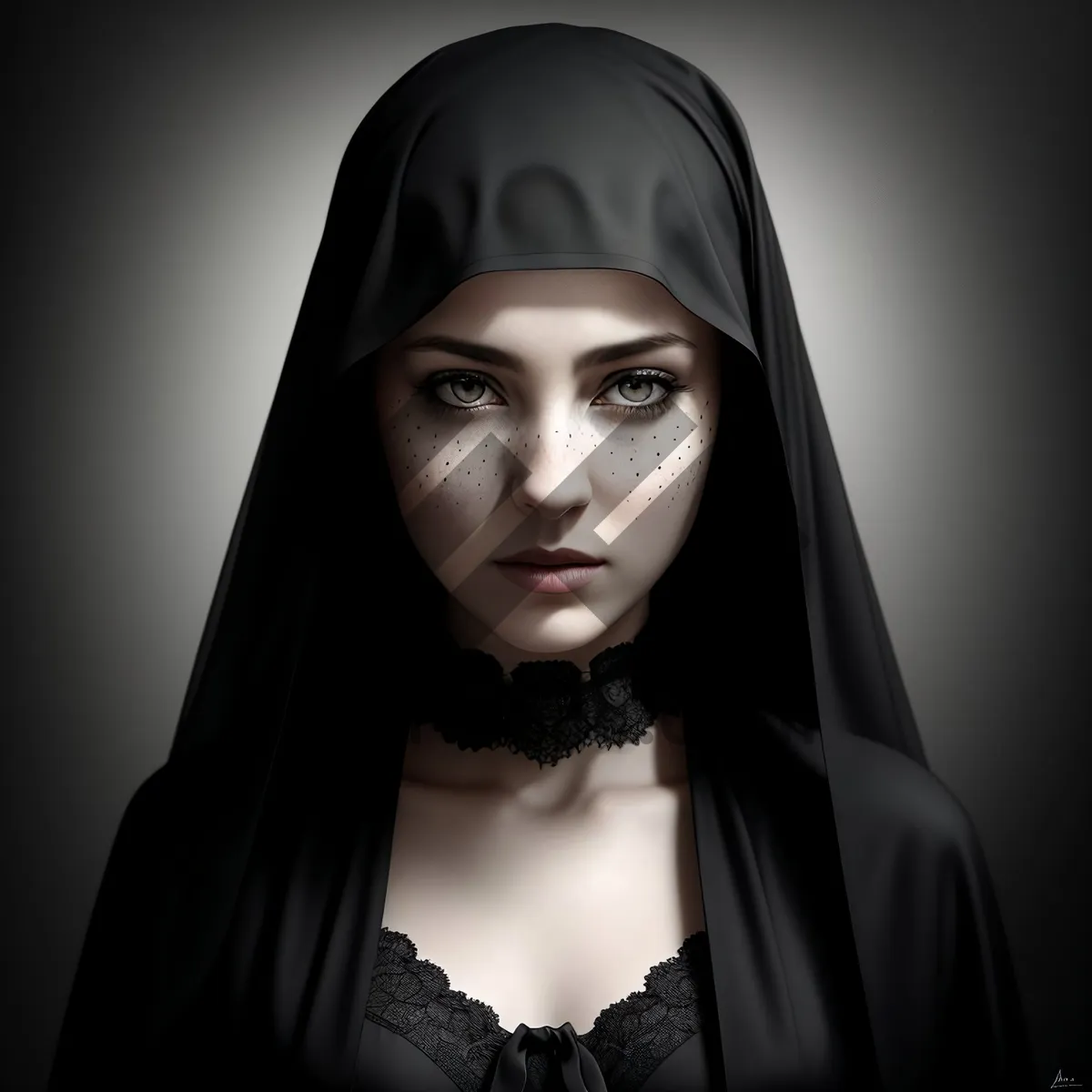 Picture of Black Sorcerer Lady Fashion Portrait