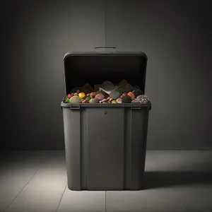 Counter Bin: Convenient Ashcan Container Box