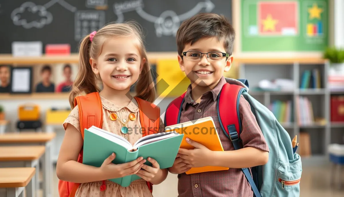 Picture of Happy Adult Male Smiling in Classroom with Group