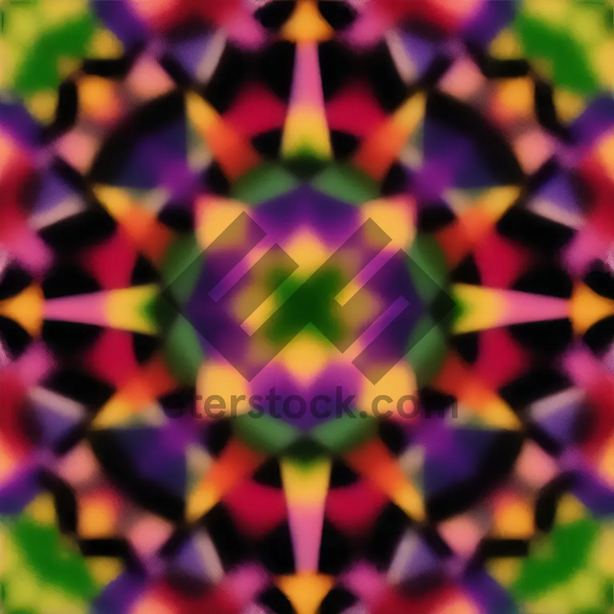 Picture of Vibrant Geometric Fractal Pattern