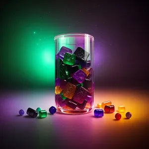 Sparkling Wineglass in Festive LED Glow