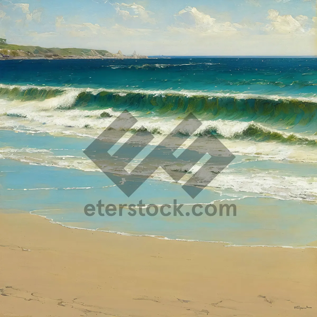 Picture of Turquoise Waters, Sandy Shores: Coastal Paradise