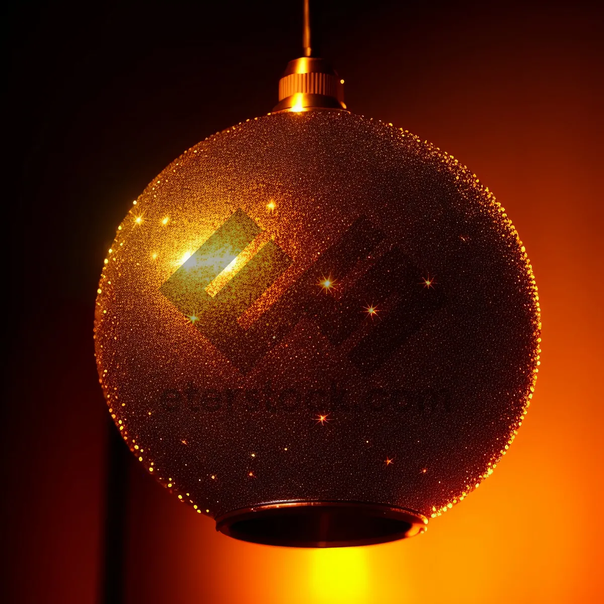 Picture of Festive Holiday Bauble in Shiny Snowflake Design