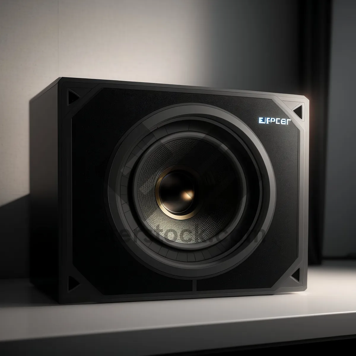 Picture of Black Stereo Speaker: Powerful Sound System for Entertainment and Studio Use