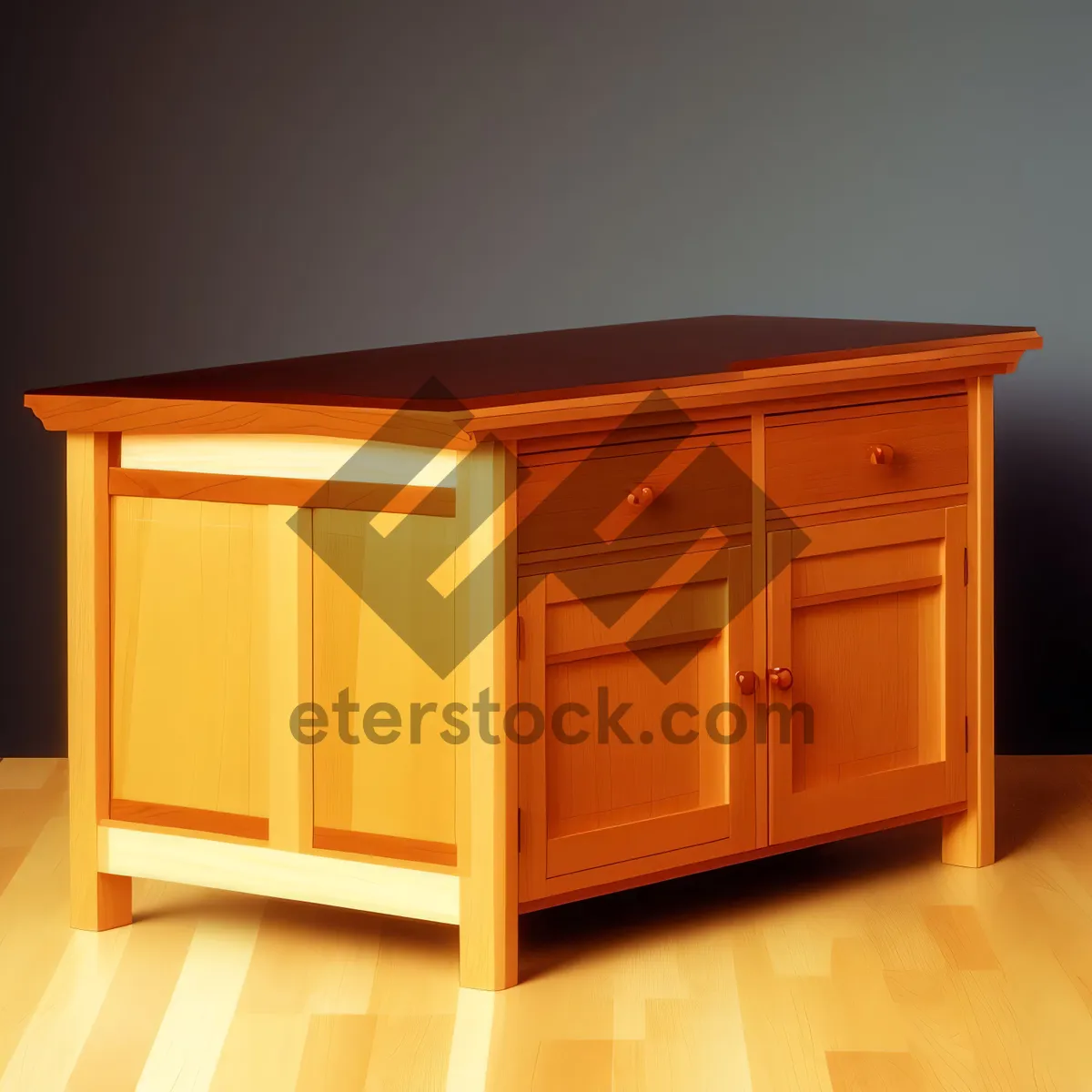 Picture of Modern Wooden Buffet in Luxury Kitchen