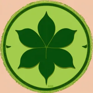Global Earth Icon: Round Graphic Symbol