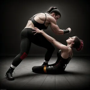 Seductive Black Knee Pad for Fashionable Fitness Enthusiasts