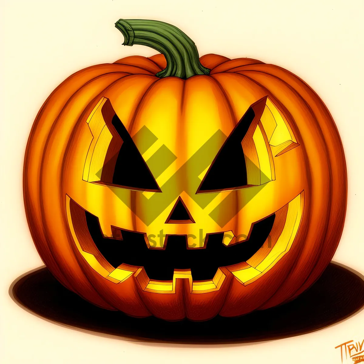 Picture of Festive Harvest: Glowing Pumpkin Lantern