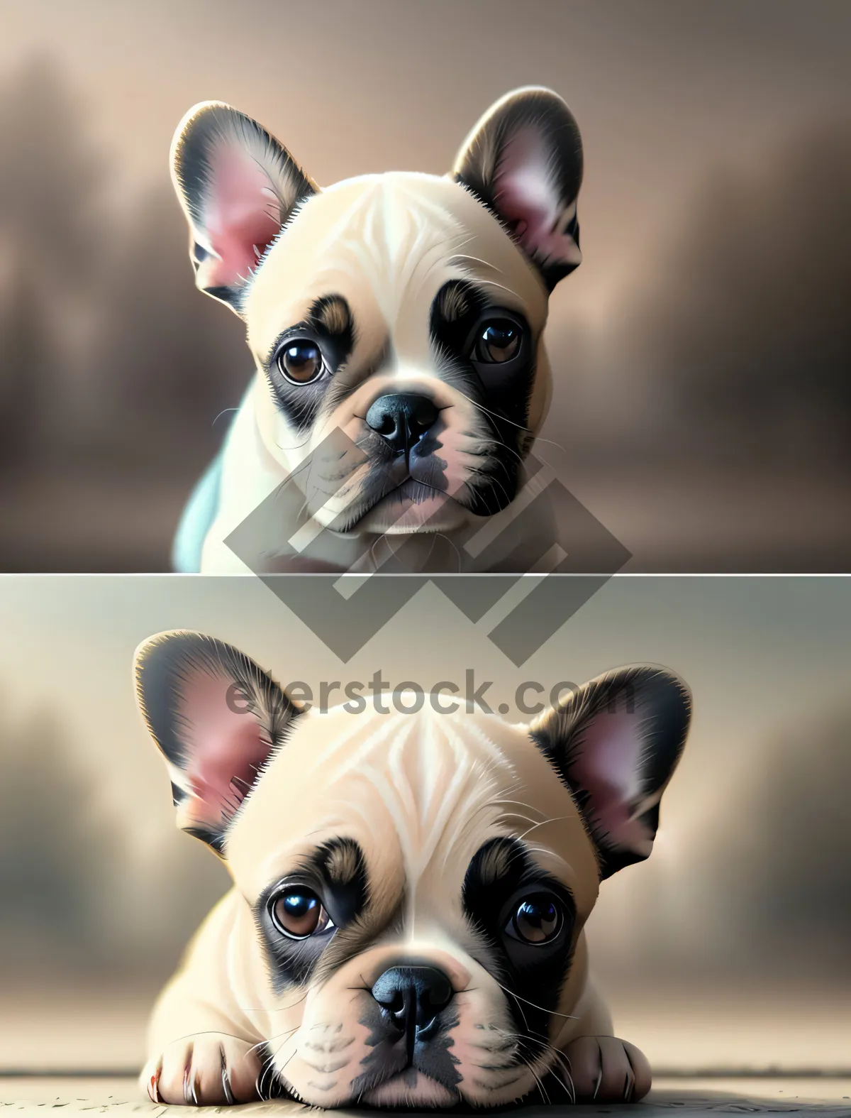 Picture of Adorable Terrier Bulldog - Purebred Pet Portrait
