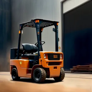 Heavy-duty Forklift Truck in Transport