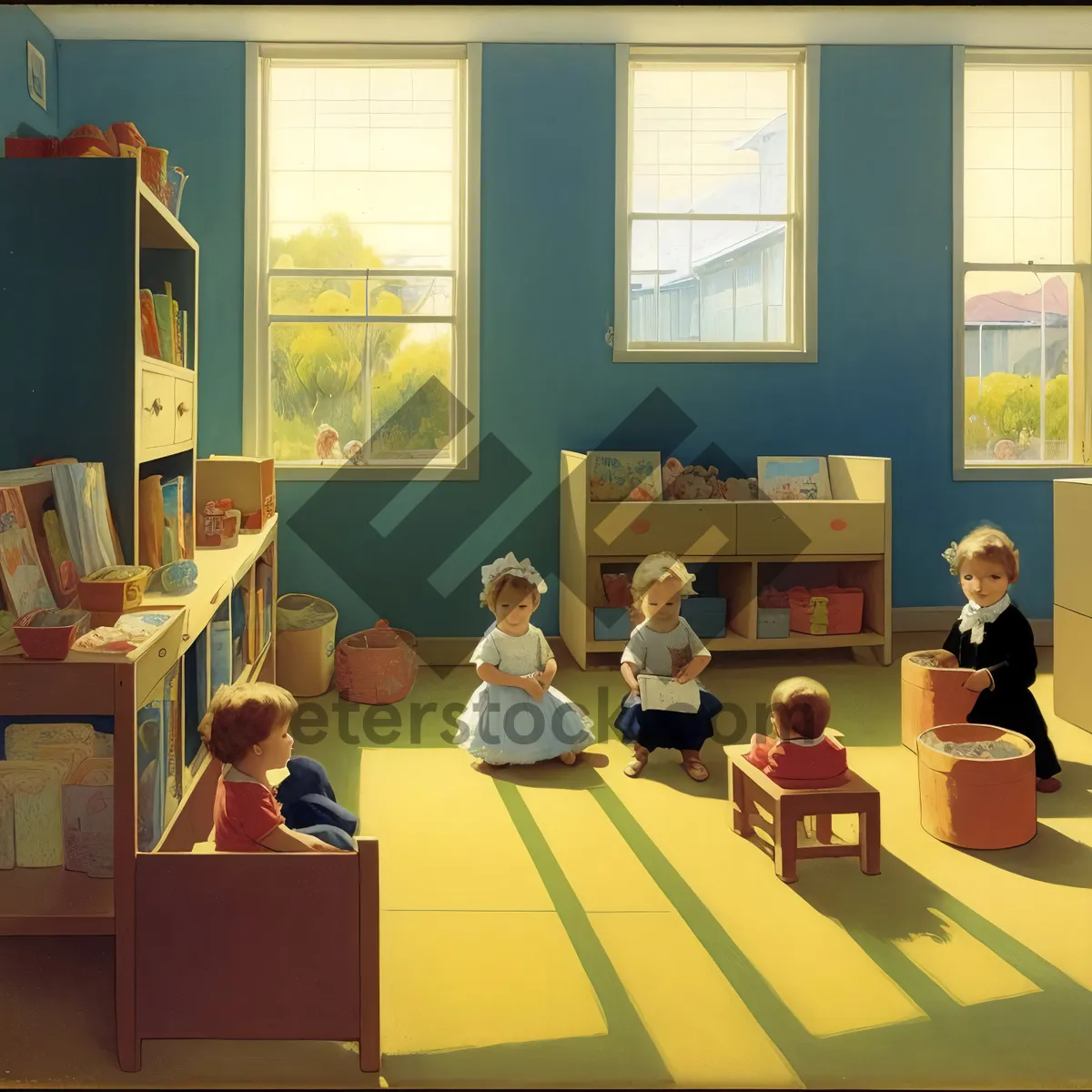 Picture of Professional Business Meeting in Modern Classroom