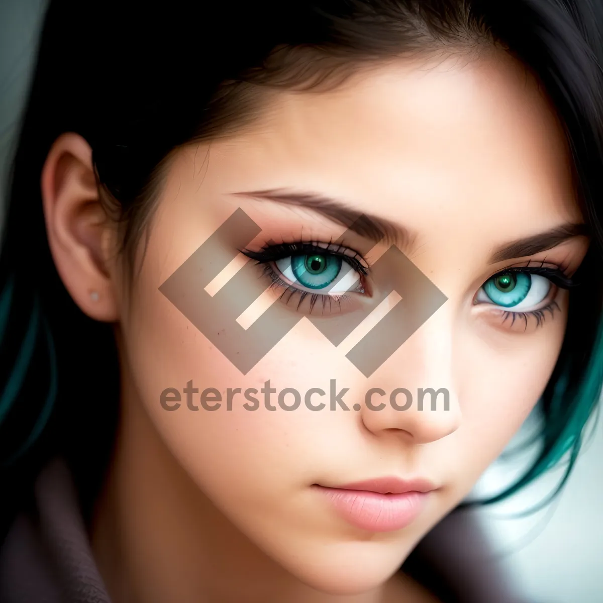 Picture of Exquisite Beauty: Attractive Model with Lovely Smile