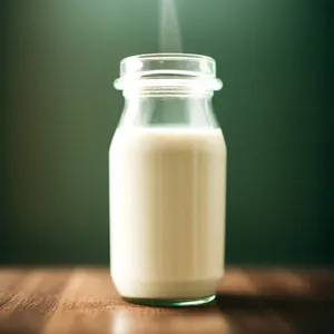 Refreshing Milk in Glass Bottle - Health Boosting Beverage