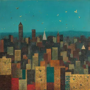 Cityscape Puzzle: Skyline of Urban Architecture