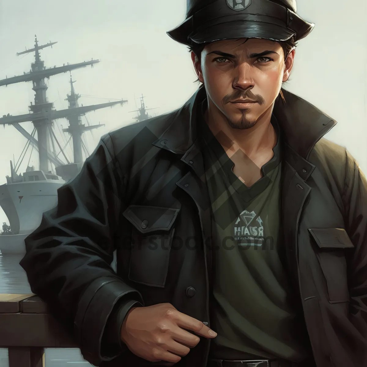 Picture of Smiling Worker in Safety Helmet and Uniform