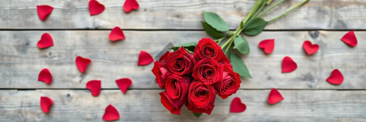 Picture of Romantic Pink Rose Bouquet for Valentine's Day