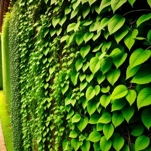 Lush Green Garden Foliage: Vibrant Summer Growth