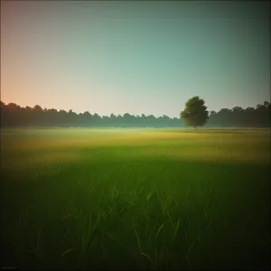 Majestic Sunset Over Tranquil Lake