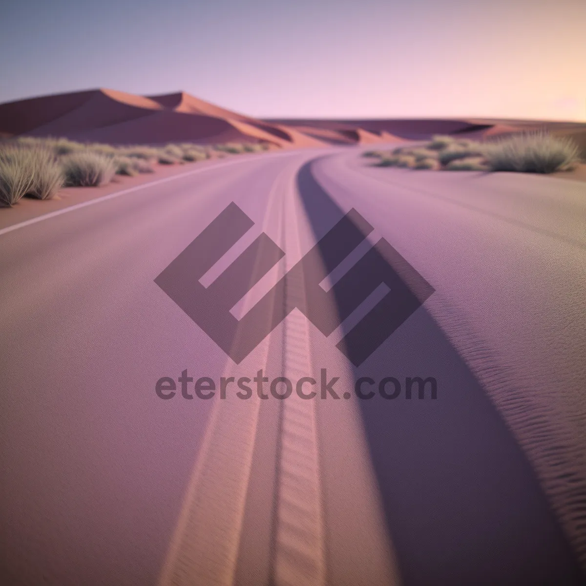 Picture of Speeding Through Desert Dunes: A Serene Motion