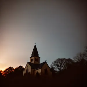 Majestic Skyline: Historic Cathedral Towering over Ancient City