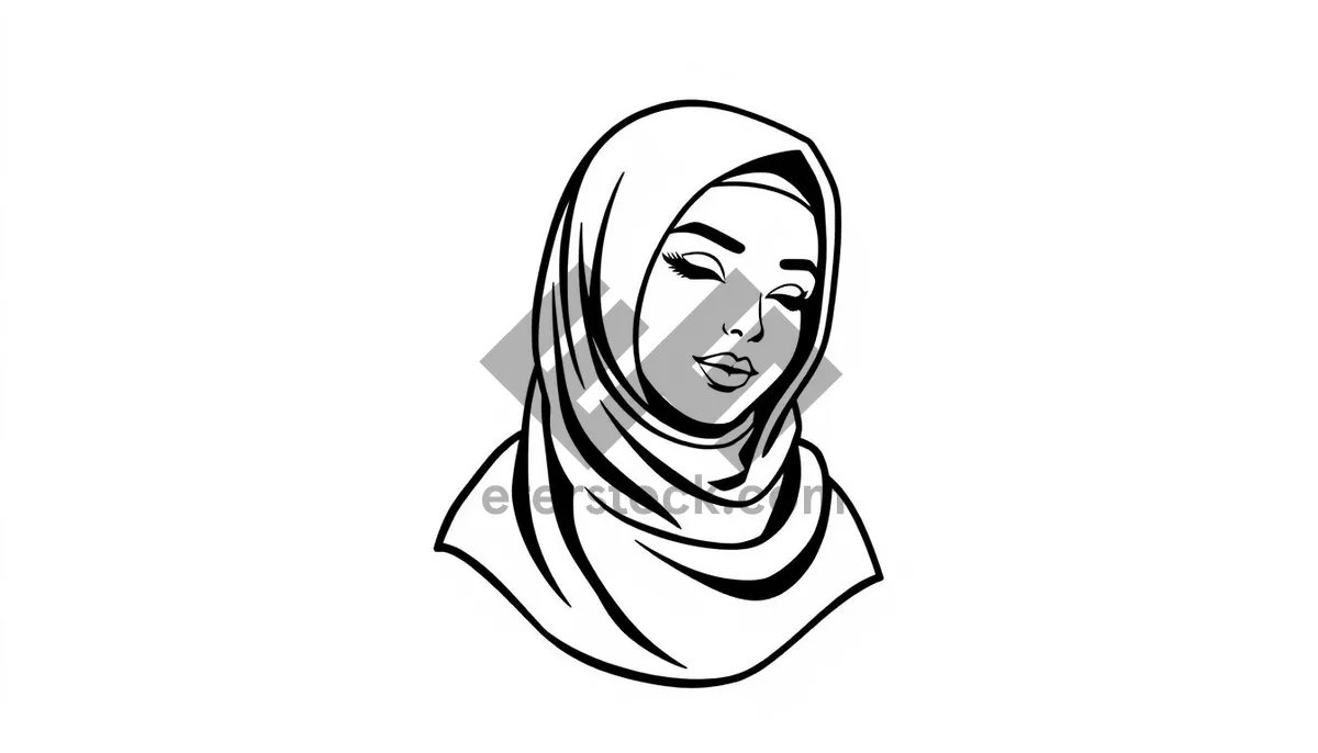 Picture of Cartoon black housewife cooking - clip art illustration