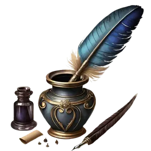 Quill Pen Writing Implement Image