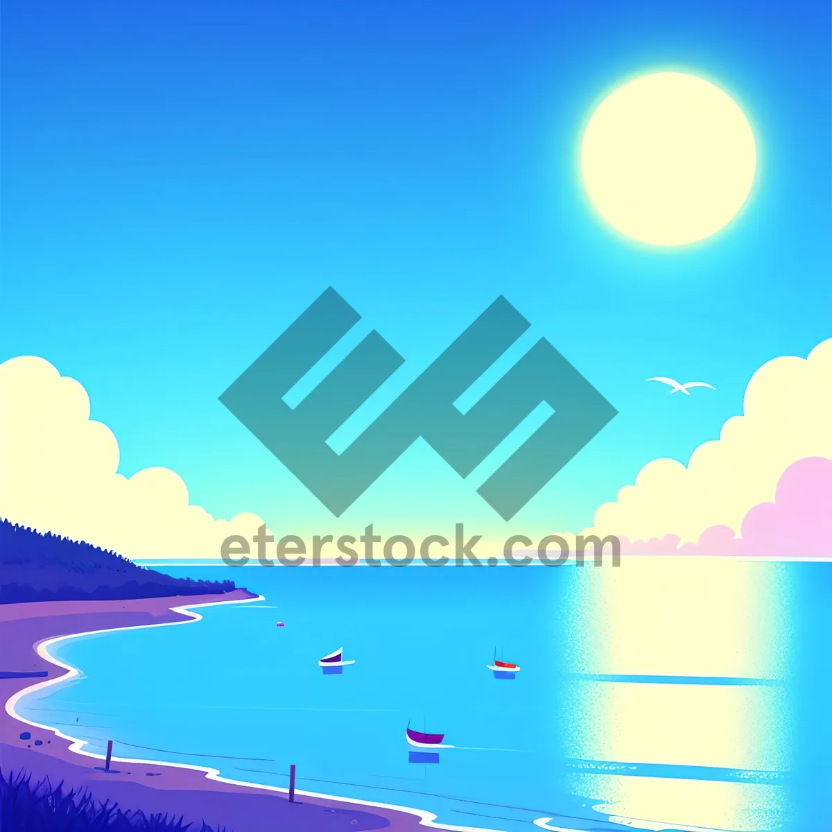 Picture of Majestic Moonlight Over Serene Landscape