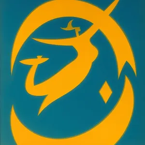 Abstract circle art icon symbol button sign