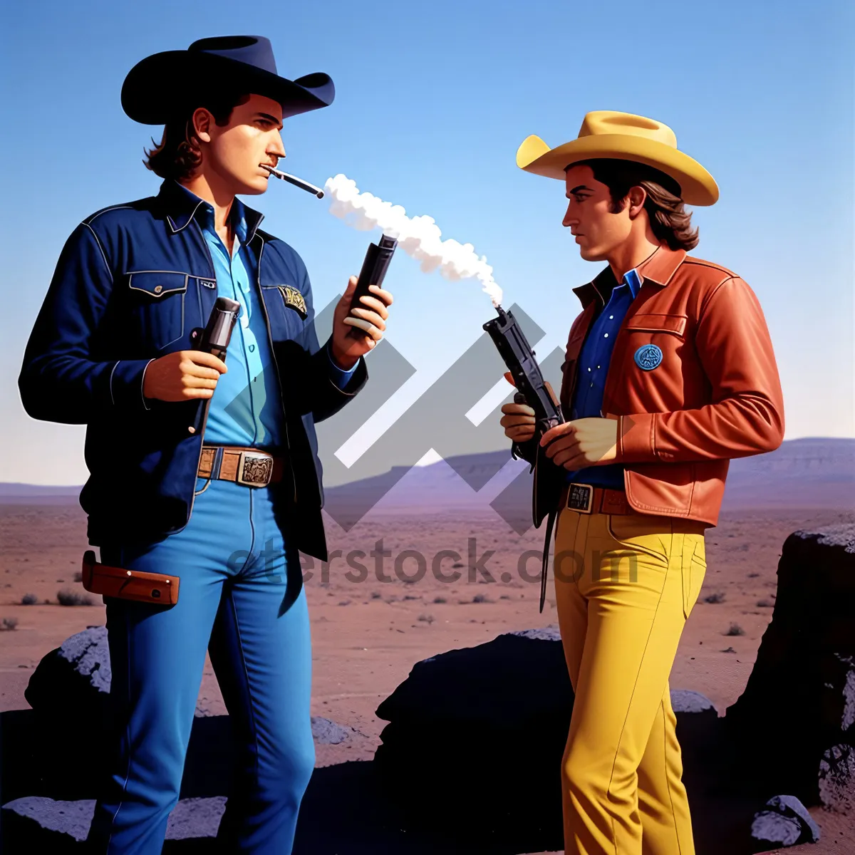 Picture of Construction Worker in Cowboy Hat