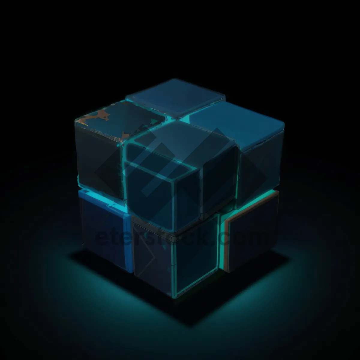 Picture of 3D business package grid render