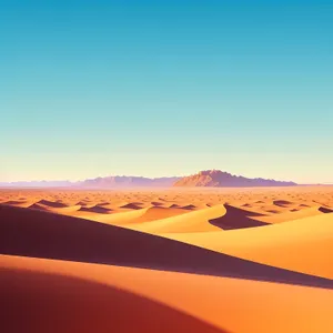 Majestic Desert Sands at Sunset in Morocco