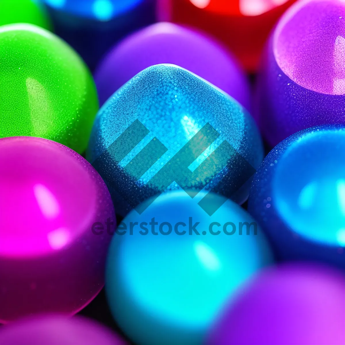 Picture of Colorful Candy Crayon: Vibrant Confectionery Decoration