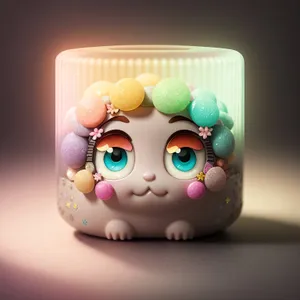 Jelly Toy Doll: Colorful Decorative Substance Design