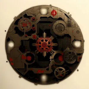 Mechanical Wall Clock with Shield and Armor Design