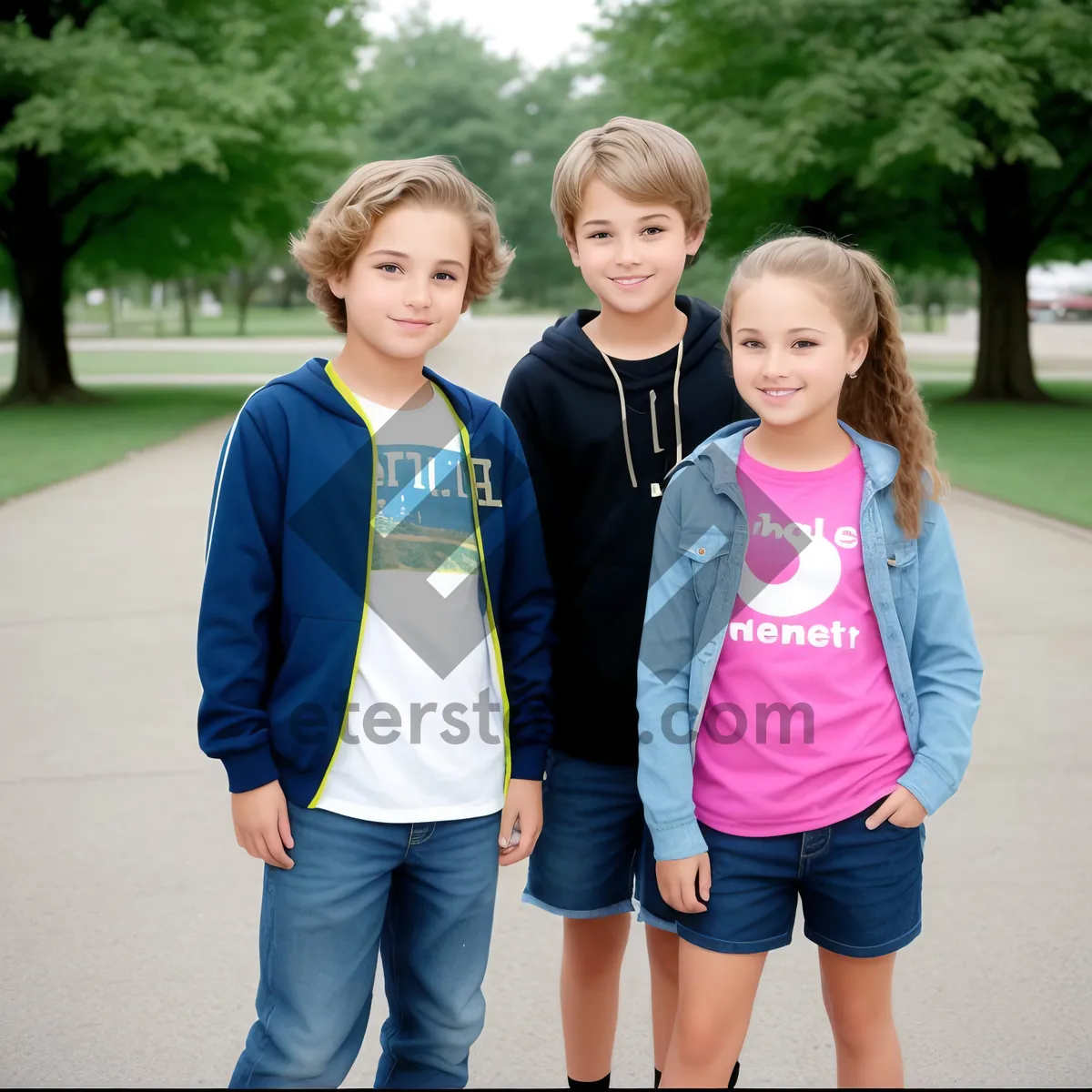 Picture of Happy Family Enjoying Time Together in the Park