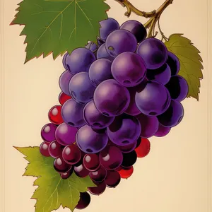 Ripe Autumn Grapes for Delicious Winery Blend