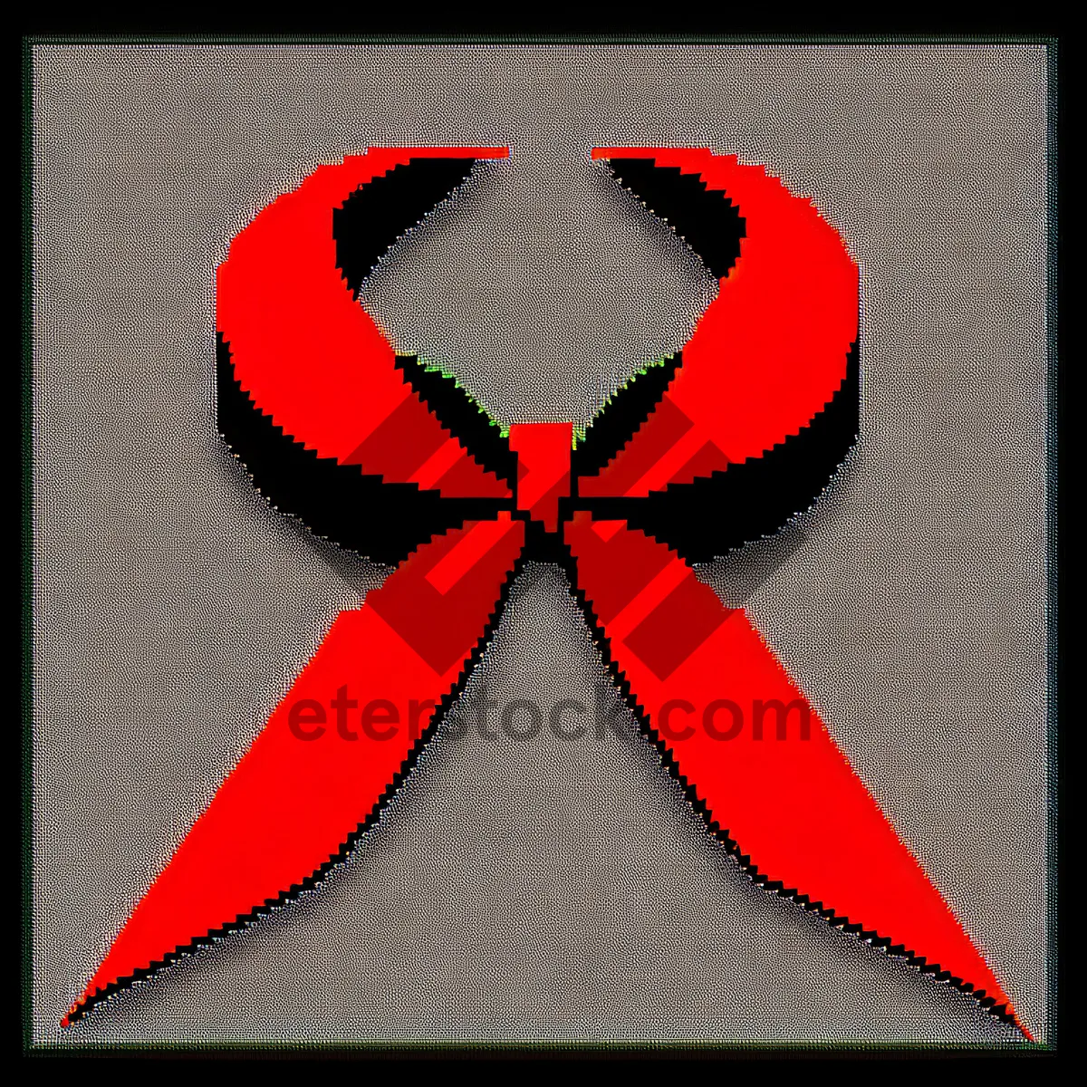 Picture of Gift-wrapped holiday bow tie - symbol of celebration