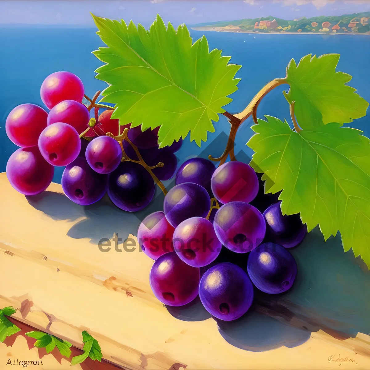 Picture of Ripe grape bunch - a juicy, healthy treat!