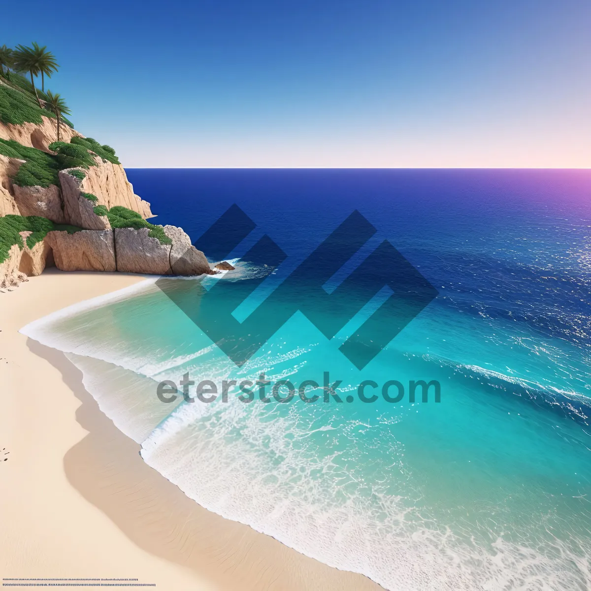 Picture of Seaside Serenity: Tropical Beach Paradise