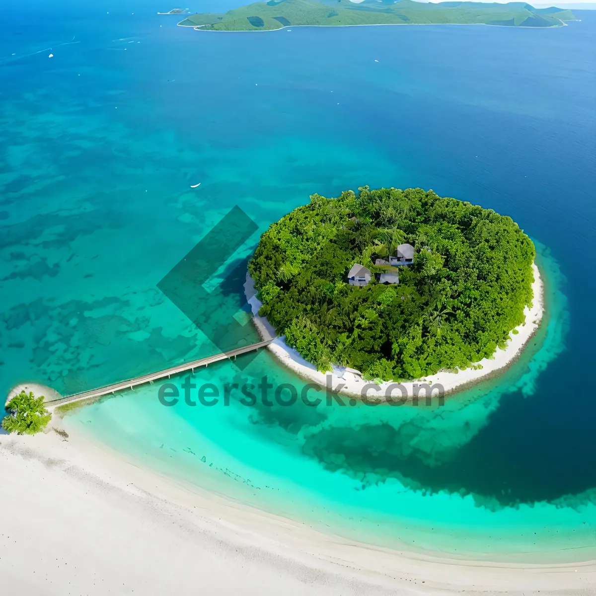 Picture of Turquoise waters of paradise coastline