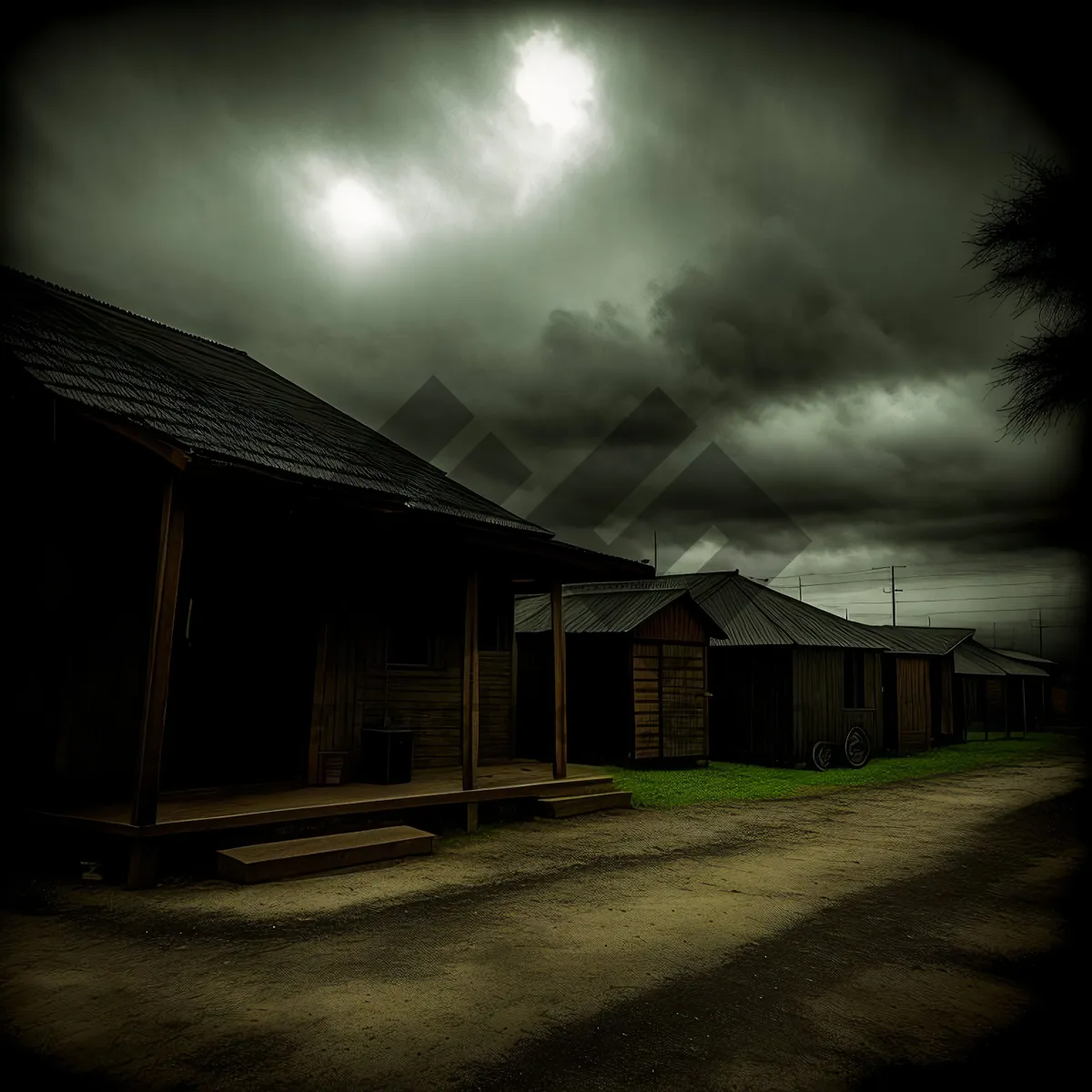 Picture of Rustic charm of an old farm house amidst serene countryside