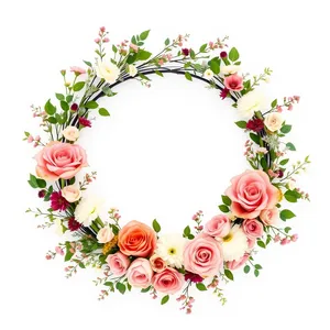 Floral Silhouette Graphic Design Wallpaper - Holiday Celebration