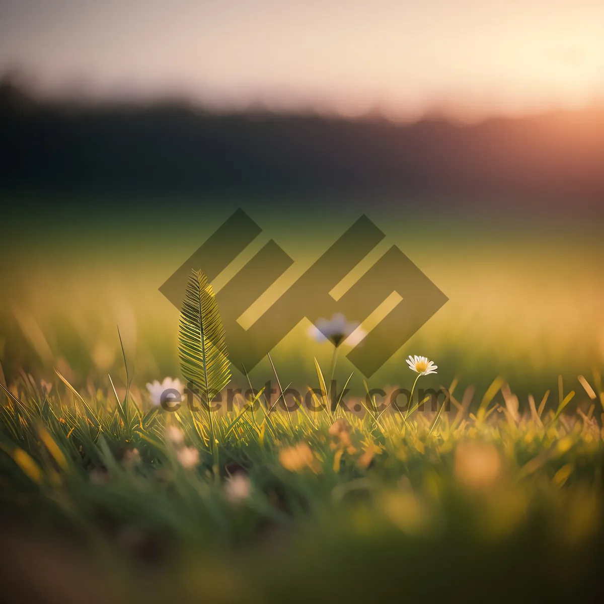 Picture of Golden Wheat Field Under Sunny Sky
